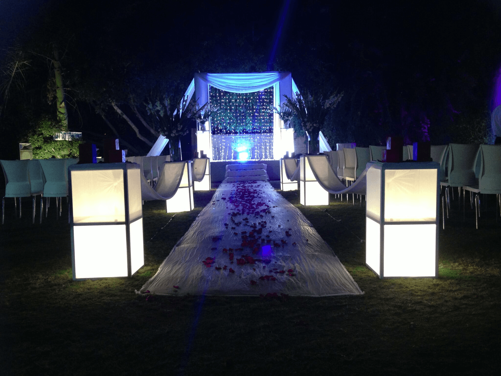 On Air Productions LA DJ setup at Los Angeles wedding